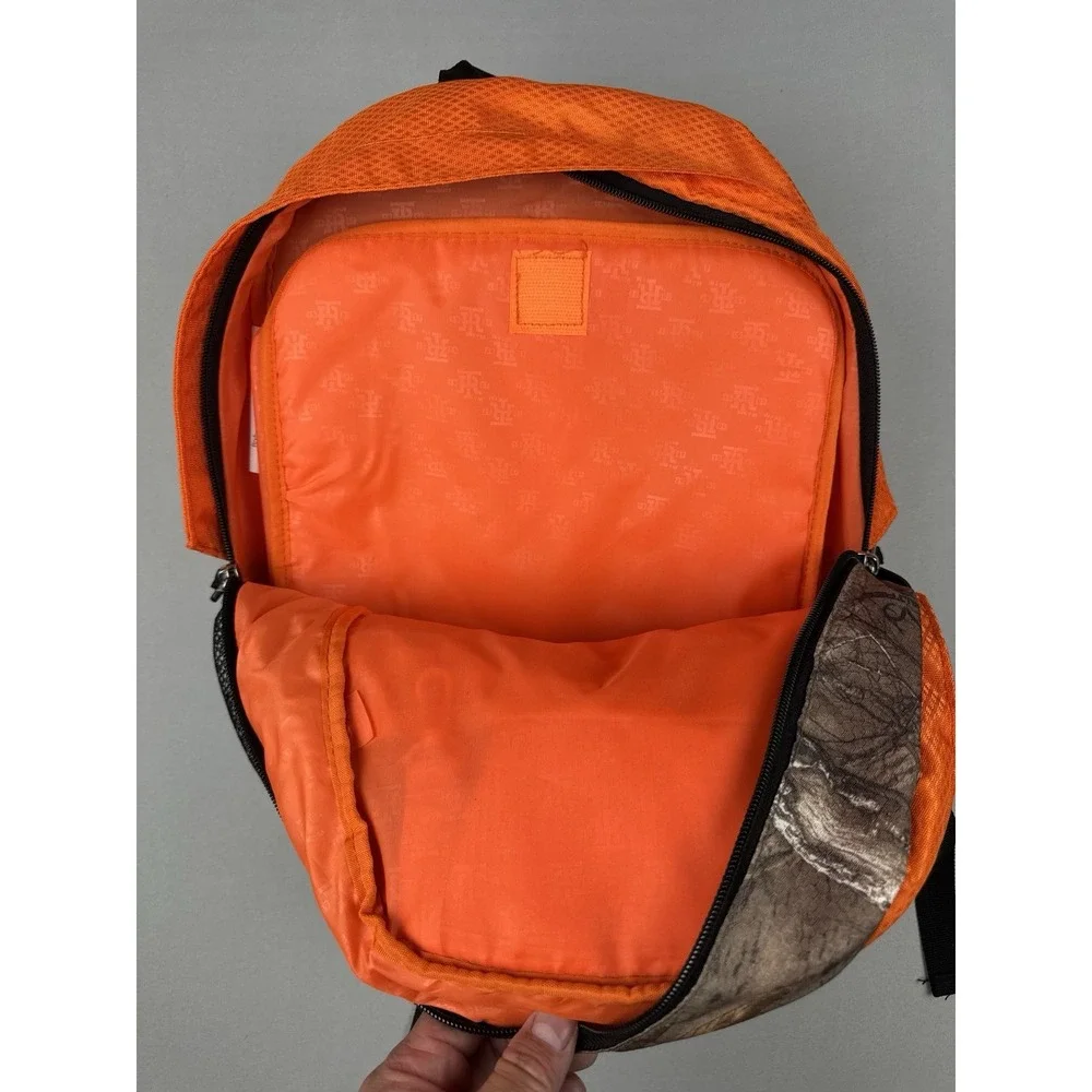 Realtree Camo Backpack Blaze Orange Hunting Day Pack Outdoor Hiking